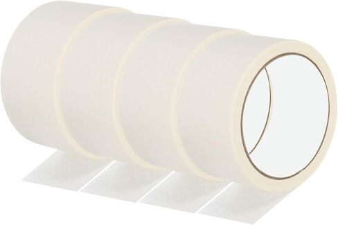 PATIKIL Masking Tape 1 Inch Wide, 4 Roll 22 Yard Painters Tape Bulk No Residue Craft Tape for Wall Painting Labeling Car Painting Home DIY Flower Crafts Decoration, Beige in Kuwait
