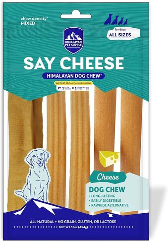 Himalayan Dog Chew Original Yak Cheese Dog Chew ، 3 XL/Large Sticks ، 3.3 أوقية ، خالية من الغلوتين ، علاجات صحية ، وحبوب وليبتوز خالية من الكلاب الطبيعية الطبيعية ، طويلة الأمد للكلاب تحت 65 رطلاً in Kuwait