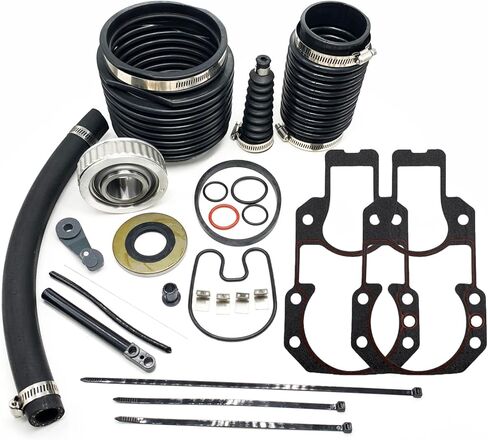 YiheoZux 8M0095485 Transom Bellows Kit with Gimbal Bearing for MerCruiser Bravo 1 2 3 and Blackhawk Stern Drive Repace 30-803100T1 Sierra 18-8212 in Kuwait