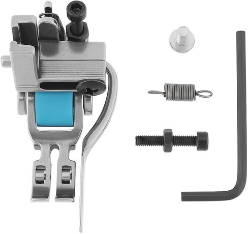 Create idea 1pc 5-in-1 Multifunctional Roller Foot #T5 Zipper Presser Foot with Left Right Edge Guide Compatible with Singer Compatible with Juki Compatible with Brother Blue in Saudi Arabia