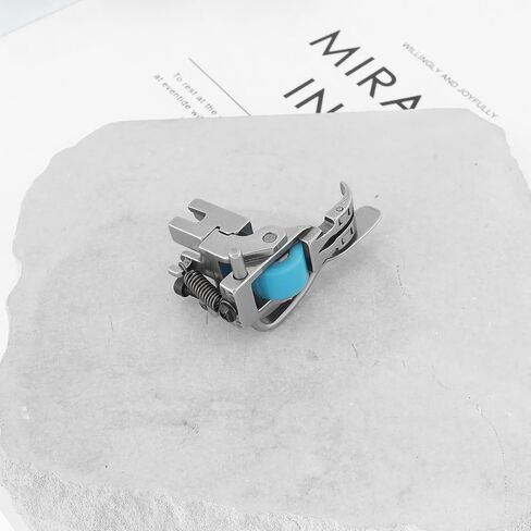 Create idea 1pc 5-in-1 Multifunctional Roller Foot #T5 Zipper Presser Foot with Left Right Edge Guide Compatible with Singer Compatible with Juki Compatible with Brother Blue in Saudi Arabia