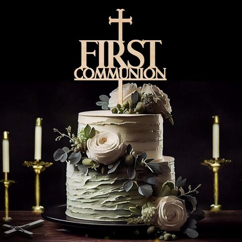 Mi Bautizo Cake Topper Spanish Baptism Cake Topper in Wood (Design 001) in Kuwait