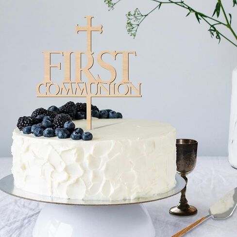 Mi Bautizo Cake Topper Spanish Baptism Cake Topper in Wood (Design 001) in Kuwait