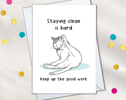 Sobriety Congratulations Card, Sober Encouragement Cards On Getting Clean, One Year Soberversary Addiction Recovery Congrats Gifts, Unicorn Dancing (Dancing Unicorn) in Kuwait
