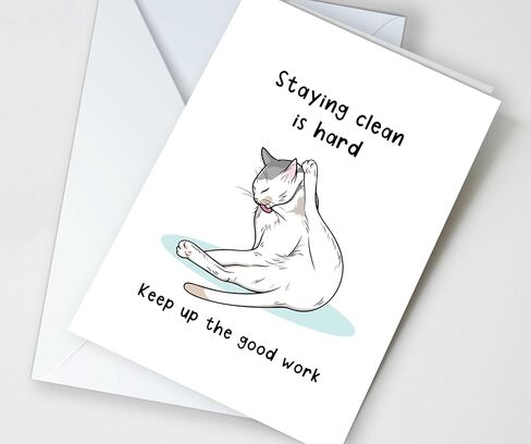 Sobriety Congratulations Card, Sober Encouragement Cards On Getting Clean, One Year Soberversary Addiction Recovery Congrats Gifts, Unicorn Dancing (Dancing Unicorn) in Kuwait