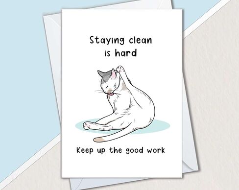 Sobriety Congratulations Card, Sober Encouragement Cards On Getting Clean, One Year Soberversary Addiction Recovery Congrats Gifts, Unicorn Dancing (Dancing Unicorn) in Kuwait