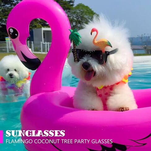 Dog Pool Float, Funny 6-in-1 Inflatable Dog Floats for Pool, Dog Raft for Small Dog, Puppy and Doggies, Pink Flamingo in Kuwait