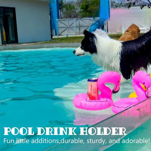 Dog Pool Float, Funny 6-in-1 Inflatable Dog Floats for Pool, Dog Raft for Small Dog, Puppy and Doggies, Pink Flamingo in Kuwait