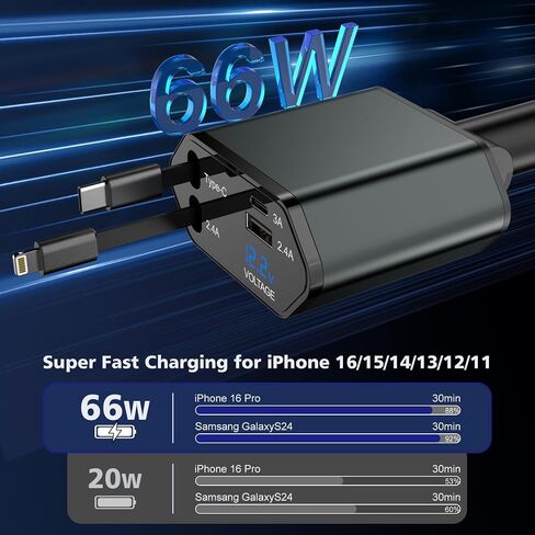 iPhone 15 Car Charger,2Pack Dual Port USB C Fast Car Charger[Apple Certified] Type C Rapid Car Charging with 2Pack USB C to C Nylon Braid Cable Apple Car Charger for iPhone 15/15 Plus/15 Pro Max/iPad in Kuwait