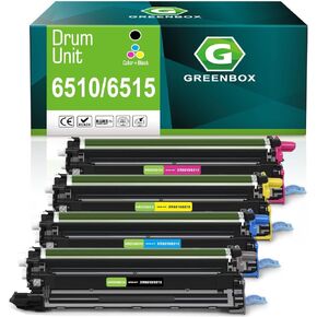 Remanfactured 6510/6515 Drum Unit Replacement for Xerox 108R01420 108R01419 108R01417 108R01418 for Xerox Phaser 6510DNM 6510DN 6510DNI 6510N WorkCentre 6515DNI 6515DNM 6515DN 6515N (4 Pack)