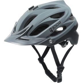 Mountain Bike Helmet,Adult Cycling Helmet with Camera Mount and Detachable Visor for Men Women Youth,Suggested Fit 55-61 Cm