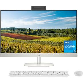 HP 27 inch All-in-One Desktop PC, FHD Display, 13th Gen Intel Core i5-1335U, 16 GB RAM, 512 GB SSD, Intel UHD Graphics, Windows 11 Home, 27-cr0070 (2023)