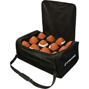 Champro Water Resistant, Polyester Football Carry Bag, black (E66B)