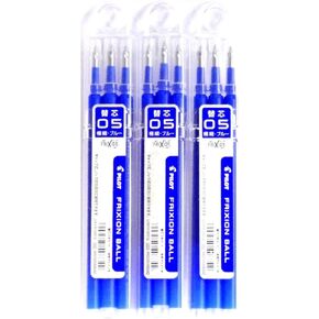Pilot Frixion Gel Ink Pen Refill 05, Blue(LFBKRF30EF3L), 0.5mm, 3 Refills X 3 Pack/total 9 Refills (Japan Import) [Komainu-Dou Original Package] by Pilot