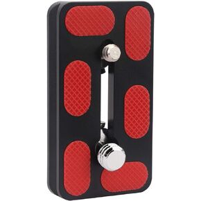 Haoge QR-70S Tripod Arca Plates 70mm Universal Arca Swiss Quick Release Plate for Tripod Ball Head with Hand-Adjustable Stainless Steel Screw of 1/4" and 3/8" (New Version)