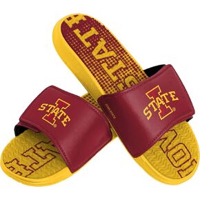 FOCO Iowa State Cyclones NCAA Mens Gradient Wordmark Gel Slide - L