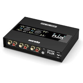 Reloop Flux 6x6 In/Out USB-C DVS Flexible, Robust, and Roadworthy Interface for Serato DJ Pro with USB Cables and Extended Edge Design (Black)