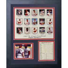Legends Never Die 1967 St. Louis Cardinals Framed Photo Collage, 11x14-Inch, (11012U)