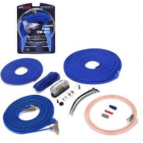 Orion Cobalt COKIT0 Complete Amp Wiring Kit | 0-Gauge Wire, 5000W, High Current Amplifier Wiring Kit, DIY Installation Cables, Includes Fuse Holder, Speaker Wire, RCA Cable