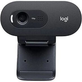 Logitech C505 Webcam - 720p HD External USB Camera for Desktop or Laptop with Long-Range Microphone, Compatible with PC or Mac