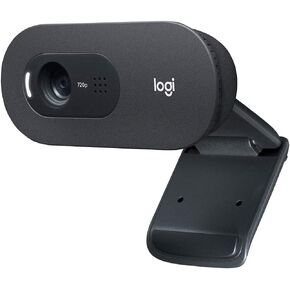 Logitech C505 Webcam - 720p HD External USB Camera for Desktop or Laptop with Long-Range Microphone, Compatible with PC or Mac