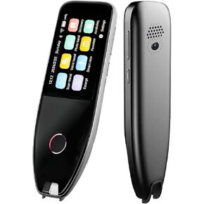 قلم قراءة، قارئ قلم مترجم 134 لغة لعسر القراءة، قلم ماسح ضوئي لترجمة اللغات الأجنبية، جهاز تحويل النص إلى كلام للطلاب البالغين (أسود) in Kuwait