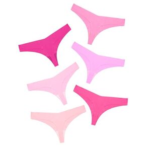 DEANGELMON Seamless Thongs for Women No Show Thong Underwear Women Comfortable Multiple Pack