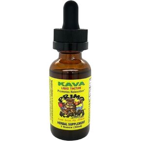 1 Ounce Liquid KAVA-KAVA Tincture Under-The-Tongue Fast Acting Kava Delivery with 50 mg Kavalactones