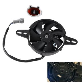 12V DC Radiator Fan 4" Electric Cooling Fan Motor Replacement for NC250 150cc 200cc 250cc 300cc Water Cooled Quad ATV UTV 4 Wheeler Dirt Bike Pit Bike Buggies Karts Motorcycles Engines