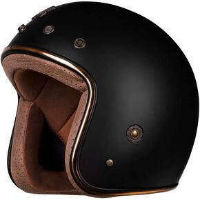 Royal M20 Open Face Motorcycle Helmet - Retro Motorcycle Helmets, Vintage & Classic Style, 3/4 Vespa Helmet