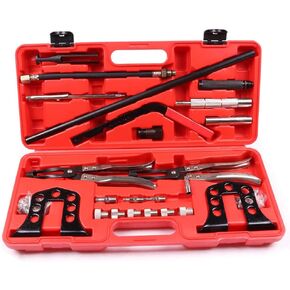 مجموعة أدوات تثبيت إزالة الضاغط الزنبركي، مجموعة أدوات خدمة رأس الأسطوانة الاحترافية مناسبة لمحركات الصمامات 8 و16 و24 in Kuwait