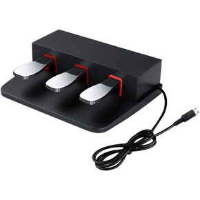 3-Pedal For Digital Keyboards Pianos,Three Foot Pedal Unit Compatible With Yamaha P223, P145 Electric Digital Pianos