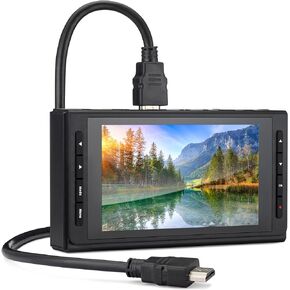 4K HD Video Capture Box - Capture or Live Stream Video (with Audio) from HDMI, AV, VHS, VCR, DVD, Camcorders, Hi8, MiniDV - 5" Preview LCD & Speaker