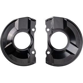 TRQ Front Brake Dust Shield Set Compatible with 2015-2017 Jeep Compass Patriot