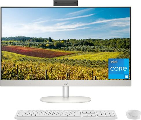 كمبيوتر مكتبي HP الكل في واحد مقاس 27 بوصة، شاشة FHD، الجيل الثالث عشر Intel Core i5-1335U، ذاكرة الوصول العشوائي 16 جيجابايت، 512 جيجابايت SSD، Intel UHD Graphics، Windows 11 Home، 27-cr0070 (2023) in Kuwait