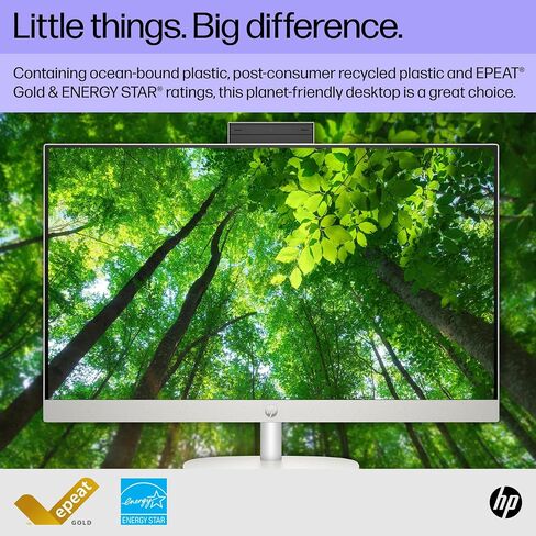 كمبيوتر مكتبي HP الكل في واحد مقاس 27 بوصة، شاشة FHD، الجيل الثالث عشر Intel Core i5-1335U، ذاكرة الوصول العشوائي 16 جيجابايت، 512 جيجابايت SSD، Intel UHD Graphics، Windows 11 Home، 27-cr0070 (2023) in Kuwait