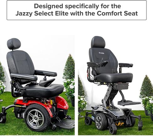 وسادة مسند ذراع AlveyTech شديدة التحمل بطول 4-1/2 بوصة (مجموعة من 2) - بديلة لـ Jazzy Air وSelect Elite، وسادات فينيل سوداء مع قناة ساعد مريحة، بديلة، ملحقات كرسي التنقل in Saudi Arabia