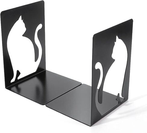 Hovico 1 Pair Bookends,Book Ends, Book Ends for Shelves, Heavy Duty Metal Black Bookend Support for Shelves Offices - Bird in Saudi Arabia
