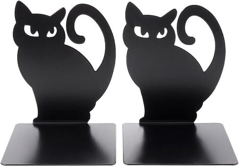Hovico 1 Pair Bookends,Book Ends, Book Ends for Shelves, Heavy Duty Metal Black Bookend Support for Shelves Offices - Bird in Saudi Arabia