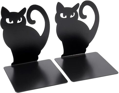 Hovico 1 Pair Bookends,Book Ends, Book Ends for Shelves, Heavy Duty Metal Black Bookend Support for Shelves Offices - Bird in Saudi Arabia