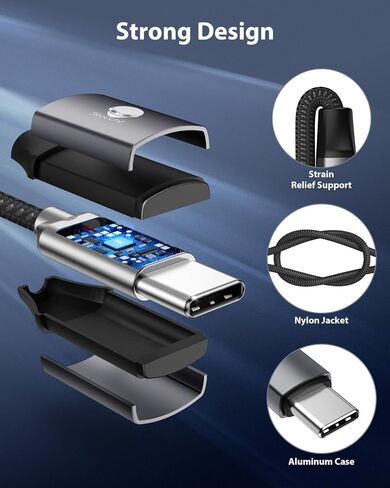 محول Stouchi USB C إلى 3.5 ملم أنثى، كابل مقبس صوت من النوع C، كابل Hi-Fi Dongle لهاتف iPhone 15، Pixel 8 7 6a، Samsung Galaxy S22 S21 Ultra Z Flip Note20،2022 iPad Pro - رمادي in Kuwait