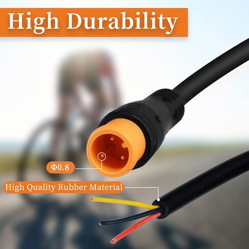 كابل تمديد 2Pin/3Pin/4Pin/5Pin/6Pin قابس مقاوم للماء مع موصل واحد DIY خط Ebike لضوء الدراجة الكهربائية/خنق/فرامل/عرض أجزاء Ebike in Kuwait