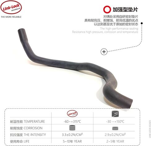 أنبوب تبريد تكييف الهواء من LINK-LOCK أنبوب تسخين 64509169918 مناسب لسيارات BMW 5 Series 6 Series 7 Series F18 f02 n55 /535i 730i 740I in Saudi Arabia