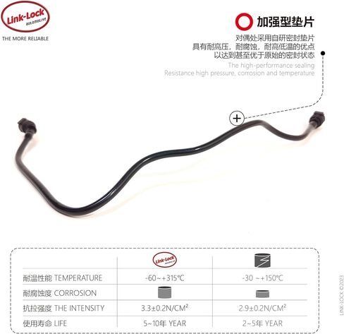 أنبوب تبريد من LINK-LOCK غلاية ثانوية إلى رأس الاسطوانة انبوب ماء 17128654868 لسيارات BMW B48 3 Series 320I 325I 330I G20 g21 in Kuwait