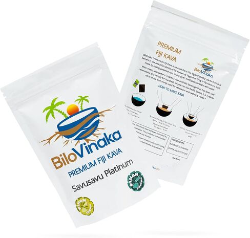 Savusavu Platinum, Premium Fiji Kava Kava Powder, All-Natural Kava Drink, Kava Fijian Grown and Packed, 1.1 lb /500 Grams… in Kuwait