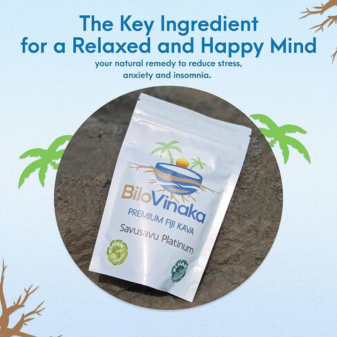 Savusavu Platinum, Premium Fiji Kava Kava Powder, All-Natural Kava Drink, Kava Fijian Grown and Packed, 1.1 lb /500 Grams… in Kuwait