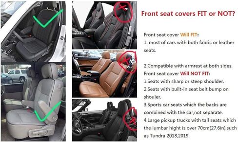 أغطية مقاعد السيارة الجلدية المريحة 5 مقاعد مجموعة كاملة تناسب الجميع (أسود ووردي in Kuwait