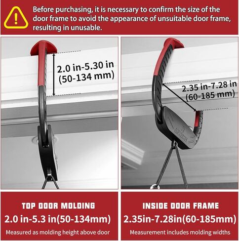 Portable Pull Up Bar for Doorway,P10-First-Generation No Screws Chin Up for Home and Travel Exercise,Red in Kuwait