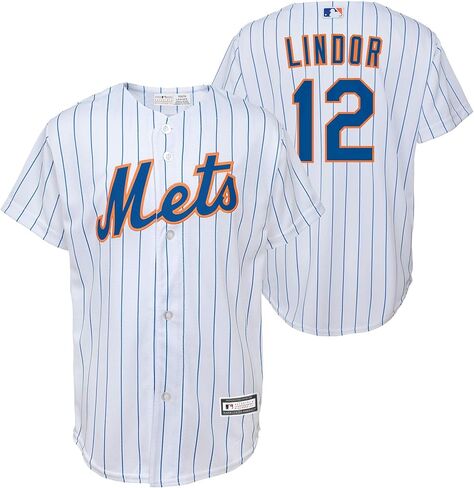 فرانسيسكو ليندور نيويورك ميتس MLB طفل صغير 2-4 قميص لاعب منزلي أبيض in Saudi Arabia