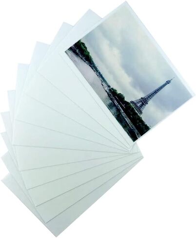 ورق صور يتوهج في الظلام، ورق طباعة مضيء ورق طباعة نافث للحبر من الفينيل للصور لحفلات الهالوين (10 قطع متوهجة باللون الأصفر والأخضر) مقاس 10.16 سم × 15.24 سم in Kuwait